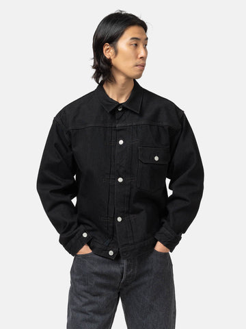 CIOTA Single Pocket Denim Jacket Black (One Wash), Trucker Jackets
