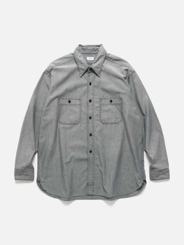 CIOTA USN Chambray Shirt Light Black, Shirts