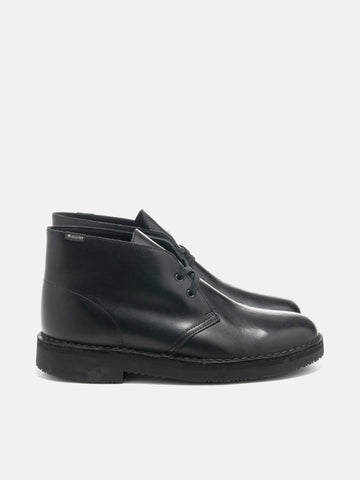 Clarks Originals Desert Boot GTX Black Leather, Boots