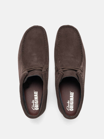 Clarks Originals Wallabee Boot Gtx Dark Brown Suede, Boots