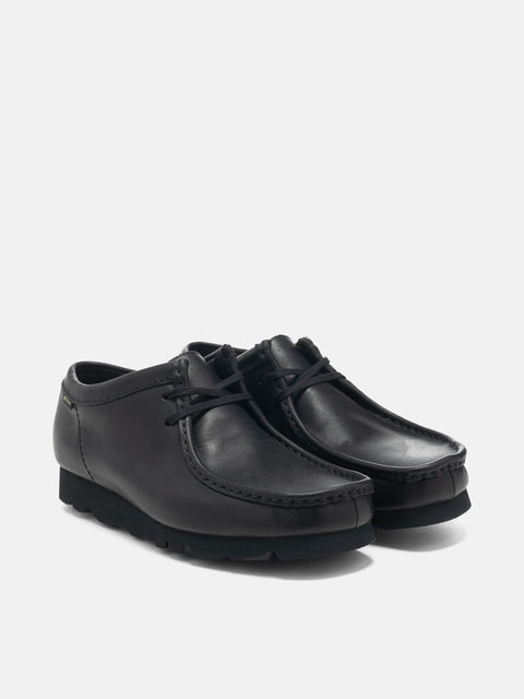Clarks Originals Wallabee Gtx Black/Black Leather, Shoes