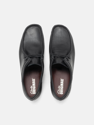 Clarks Originals Wallabee Gtx Black/Black Leather, Shoes