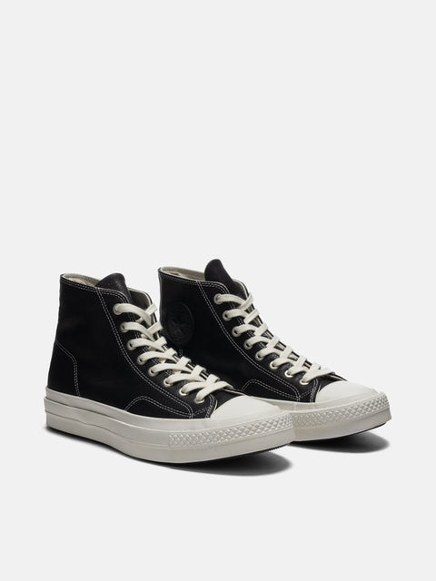 three quarter view Converse Chuck Taylor FS Premium Leather Black