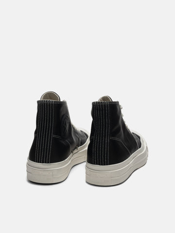 Back view of Converse Chuck Taylor FS Premium Leather Black