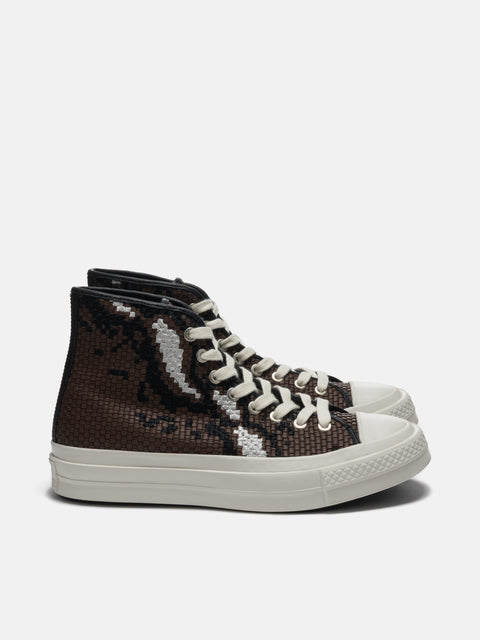 Converse Chuck Taylor FS Woven Leather Brown/Snow White/Black, Sneakers