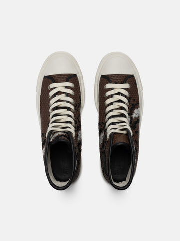 Converse Chuck Taylor FS Woven Leather Brown/Snow White/Black, Sneakers