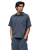 Sacai Cotton Jersey Polo SS Shirt Blue Gray, Shirts