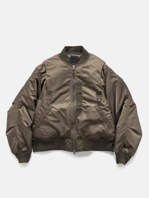 DAIWA Tech 2Way MA-1 Down Jacket Brown Khaki, Bomber Jackets