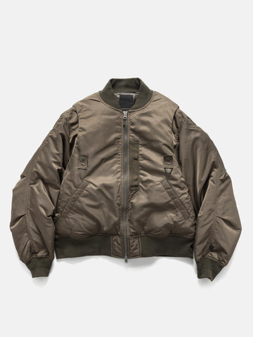 DAIWA Tech 2Way MA-1 Down Jacket Brown Khaki, Bomber Jackets