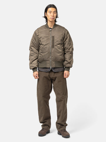 DAIWA Tech 2Way MA-1 Down Jacket Brown Khaki, Bomber Jackets