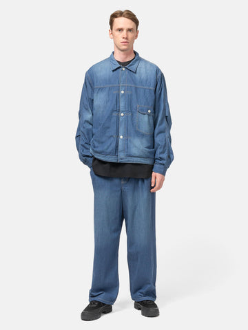 DAIWA Tech Denim Jacket Indigo, Trucker Jackets