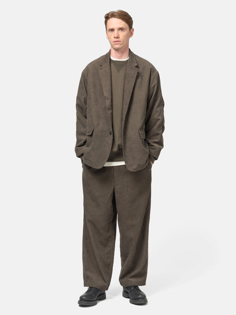 DAIWA Tech Easy Trousers Corduroy Brown Khaki, Trousers