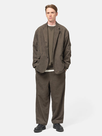 DAIWA Tech Easy Trousers Corduroy Brown Khaki, Trousers