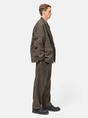 DAIWA Tech Easy Trousers Corduroy Brown Khaki, Trousers