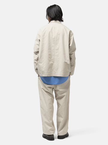 DAIWA Tech Easy Trousers Herringbone Ecru, Pants