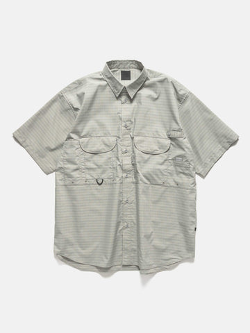 DAIWA Tech Fishing Shirt S/S Summer Plaid Lt. Gray, Shirts
