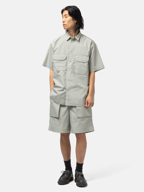 DAIWA Tech Fishing Shirt S/S Summer Plaid Lt. Gray, Shirts