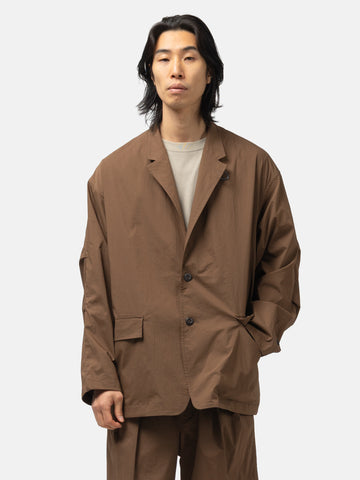 DAIWA Tech Loose 2B Jacket Brown Gray, Jackets
