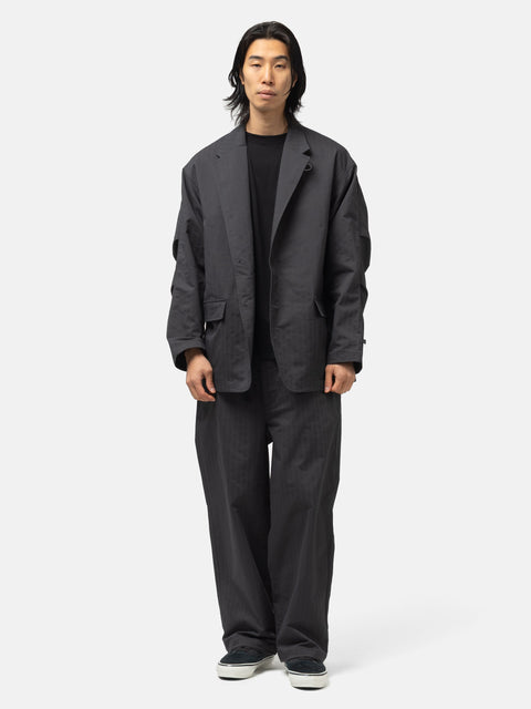 DAIWA Tech Loose 2B Jacket Herringbone Charcoal, Jackets
