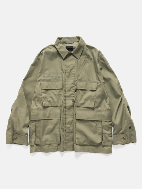 DAIWA Tech Multi Fishing Pocket Mil BDU Shirt L/S Sage Gray, Jackets