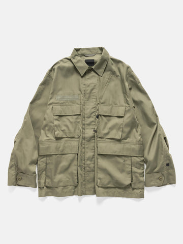 DAIWA Tech Multi Fishing Pocket Mil BDU Shirt L/S Sage Gray, Jackets