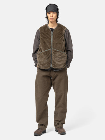 DAIWA Tech Reversible British Hunter Fur Vest Brown Khaki, Vests