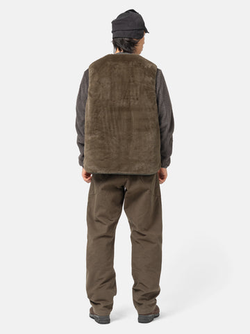 DAIWA Tech Reversible British Hunter Fur Vest Brown Khaki, Vests