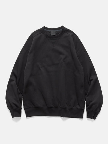 DAIWA Tech Sweat Crew Freedom Sleeve Black, Sweatshirts