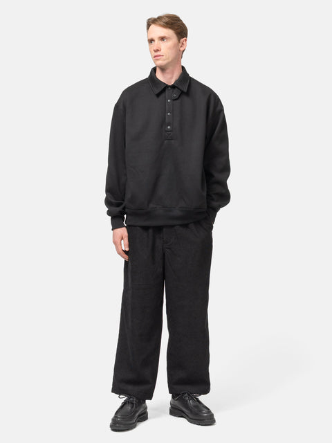 DAIWA Tech Sweat Snap Pullover Black, Sweatshirts