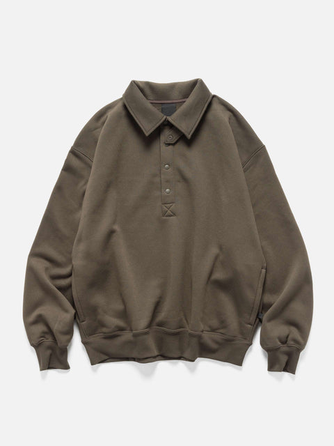 DAIWA Tech Sweat Snap Pullover Brown Khaki, Sweatshirts