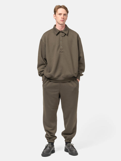 DAIWA Tech Sweat Snap Pullover Brown Khaki, Sweatshirts