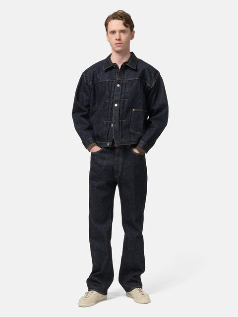 KAPTAIN SUNSHINE Denim Tracker 1P Jacket Indigo One Wash, Trucker Jackets