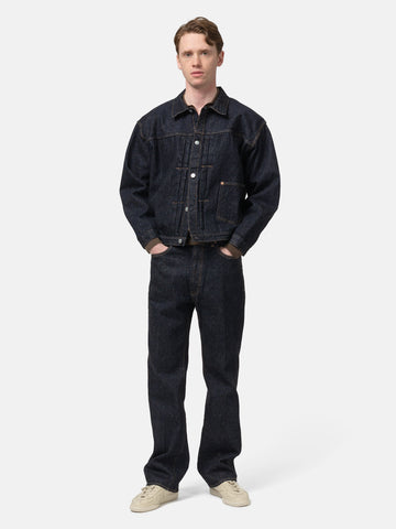 KAPTAIN SUNSHINE Denim Tracker 1P Jacket Indigo One Wash, Trucker Jackets