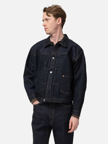 KAPTAIN SUNSHINE Denim Tracker 1P Jacket Indigo One Wash, Trucker Jackets