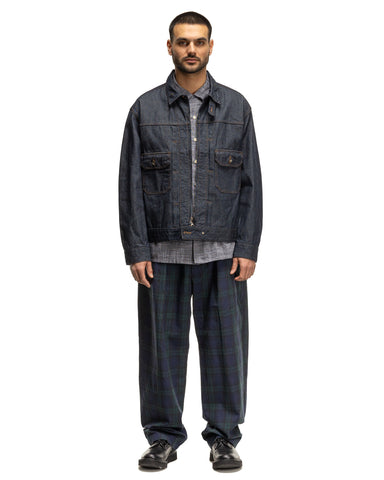 Engineered Garments Carlyle Pant Cotton Linen Blackwatch, Bottoms