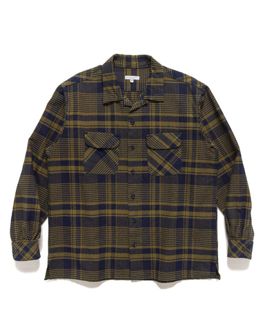 Engineered Garments Classic Shirt Cotton Plaid Navy/Olive, Shirts
