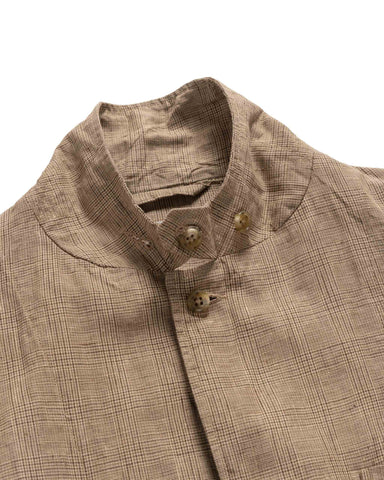 Engineered Garments Loiter Jacket Linen Glen Plaid Beige, Outerwear