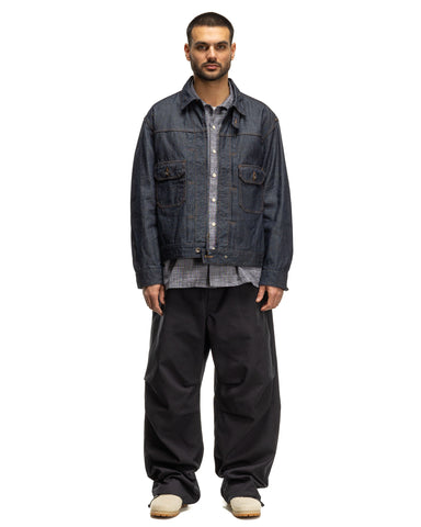 Engineered Garments Over Pant PC Hopsack DK Navy, Bottoms
