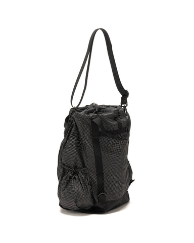 Engineered Garments UL 3 Way Bag Black Polyfiber Polka Dot, Accessories