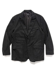 Engineered Garments Andover Jacket Charcoal Poly Wool Printed, Outerwear