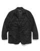 Engineered Garments Andover Jacket Charcoal Poly Wool Printed, Outerwear