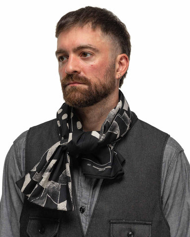 Engineered Garments Bandana Patchwork Scarf Black Patchwork, Accessories