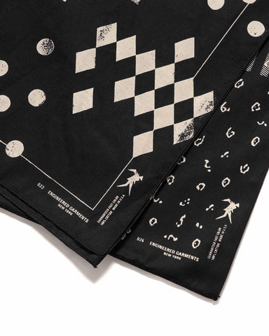 Engineered Garments Bandana Patchwork Scarf Black Patchwork, Accessories