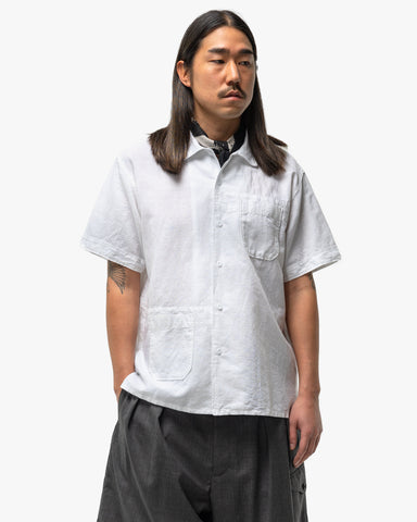 Engineered Garments Camp Shirt Linen Handkerchief White, Shirts