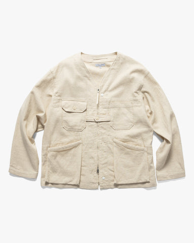 Engineered Garments Cardigan Jacket CL Java Cloth Natural, Outerwear