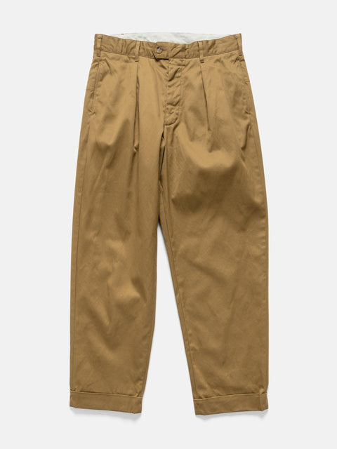 Engineered Garments Carlyle Pant Cotton High Count Heavy Twill Camel, Bottoms