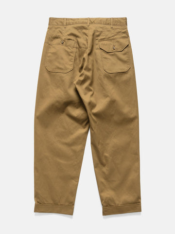 Engineered Garments Carlyle Pant Cotton High Count Heavy Twill Camel, Pants