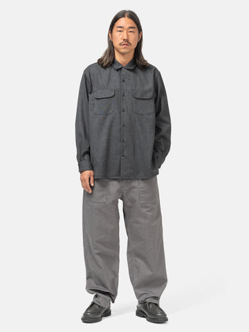 Engineered Garments Classic Shirt Worsted Wool Charcoal, Shirts