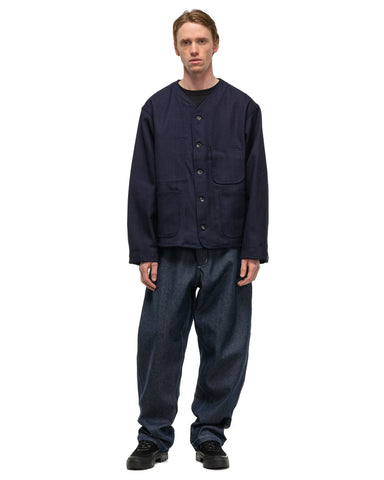 Engineered Garments WORKADAY Engineer Short Jacket Dark Navy Cotton Heavy Base, Outerwear