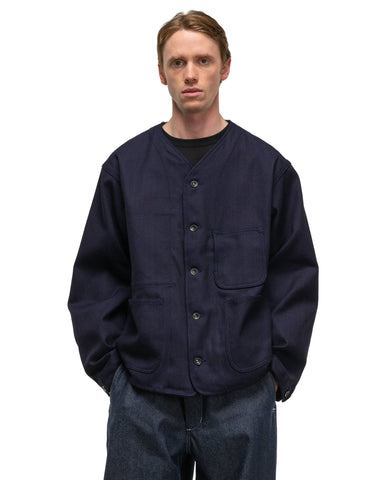 Engineered Garments WORKADAY Engineer Short Jacket Dark Navy Cotton Heavy Base, Outerwear